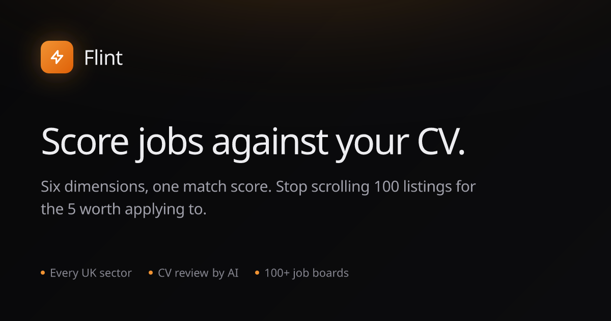 Flint — Score jobs against your CV